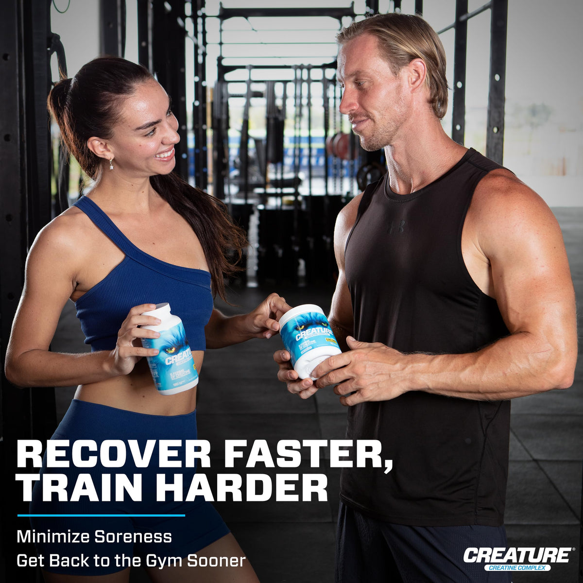 CREATURE® Creatine Complex - Creatine Monohydrate Capsules with 5 Types of Creatine Including Con-Crēt® Creatine HCL, Promotes Muscle, Strength, Endurance, Brain Health, 180 Veggie Caps, 60 Servings CREATUREBuy Supplements Australia