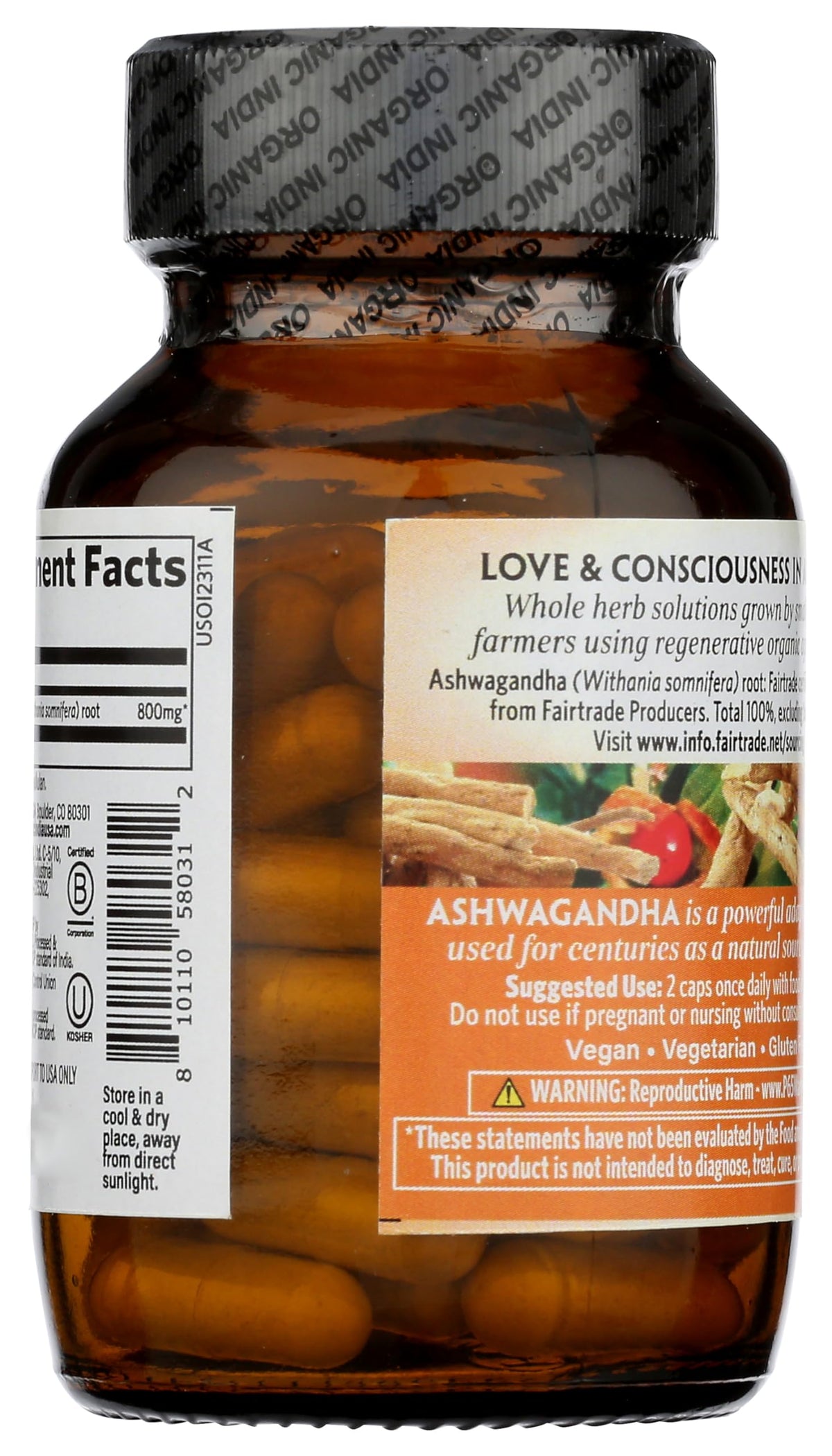 ORGANIC INDIA Ashwagandha Capsules - Organic Ashwagandha Supplement - Vegan Ashwagandha Root, Gluten-Free, Kosher, Non-GMO, Supports Stress Relief, Energy, and Sleep - 60 Capsules ORGANIC INDIABuy Supplements Australia
