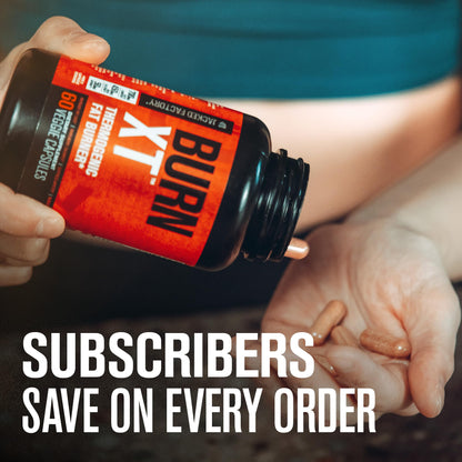 Jacked Factory Burn-XT Clinically Studied Fat Burner & Weight Loss Supplement - Appetite Suppressant & Energy Booster - with Acetyl L-Carnitine