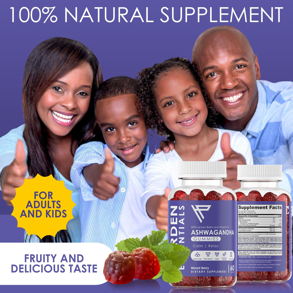 KSM-66 Ashwagandha Gummies 750mg Per Gummy – 1,500mg Per Serving – Stress & Cortisol Support – with Lemon Balm & Vitamin D – 60 Count (30 Day Supply) – Vegan – Harden Essentials Harden essentialsBuy Supplements Australia