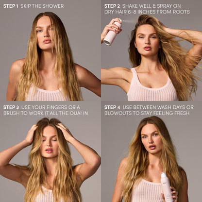 OUAI Super Travel Size Dry Shampoo - Volumizing Dry Shampoo - Absorbs Oil, Dirt & Sweat - Blends Seamlessly into Hair with Zero Residue & Enriched with a Long-Lasting Scent - Melrose Place (2 oz) OUAIBuy Supplements Australia