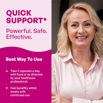 Complete Menopause Support Supplement For Women | With Ashwagandha, Black Cohosh, Dong Quai & Muira Puama | Helps Easing Hot Flashes, Night Sweats, Mood Swings, Hormone Balance & Harmony | 60 Capsules Sandhu'sBuy Supplements Australia