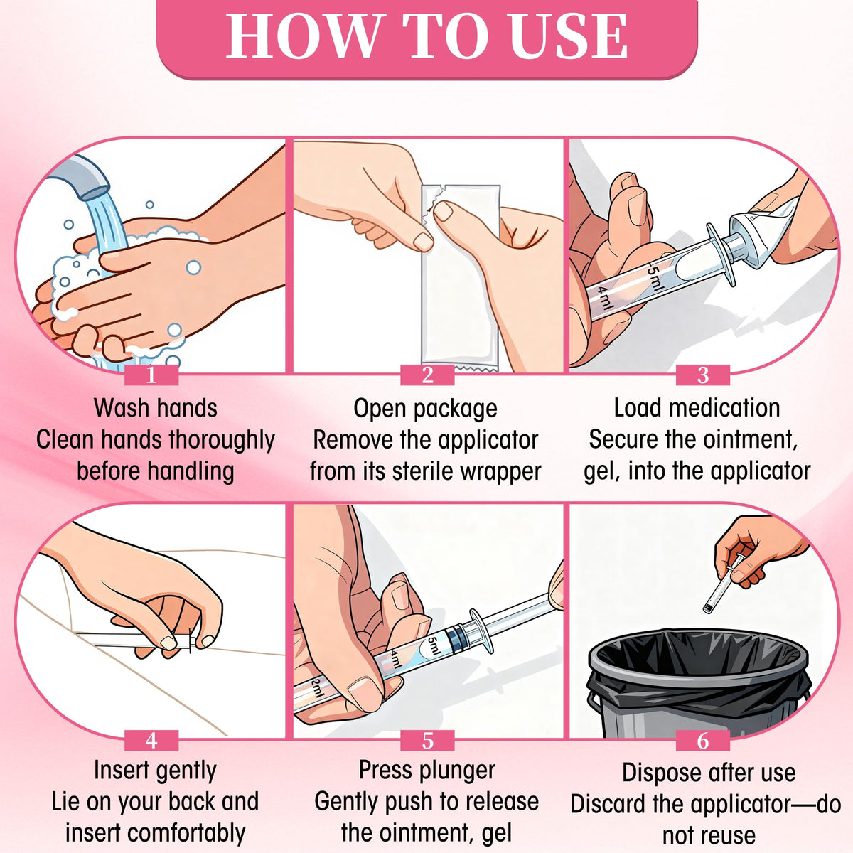 Disposable Vaginal Suppository Applicator for Women – 8ml Lube Injector Syringes with Smooth Tip, Fits Most Creams Gels Pills Tablet Suppositories, Sterilized Individually Wrapped, Pack of 20 BeHerkBuy Supplements Australia