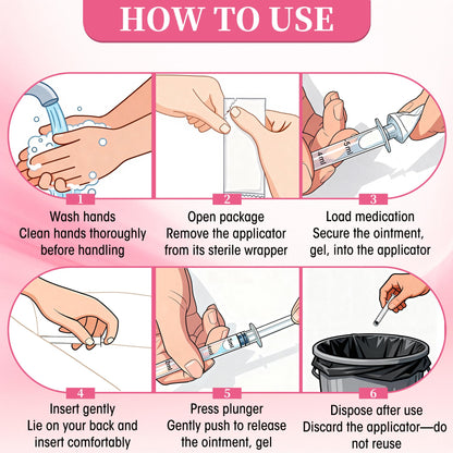 Disposable Vaginal Suppository Applicator for Women – 8ml Lube Injector Syringes with Smooth Tip, Fits Most Creams Gels Pills Tablet Suppositories, Sterilized Individually Wrapped, Pack of 20 BeHerkBuy Supplements Australia