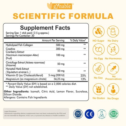 Bladder Control Supplements for Women: UroCollagen for Postpartum Recovery Supports Pelvic Floor Muscles Strength, Urinary Urgency Frequency Leakage, for Hormone Harmony Balance, Powder, 30-Day Supply GynableBuy Supplements Australia