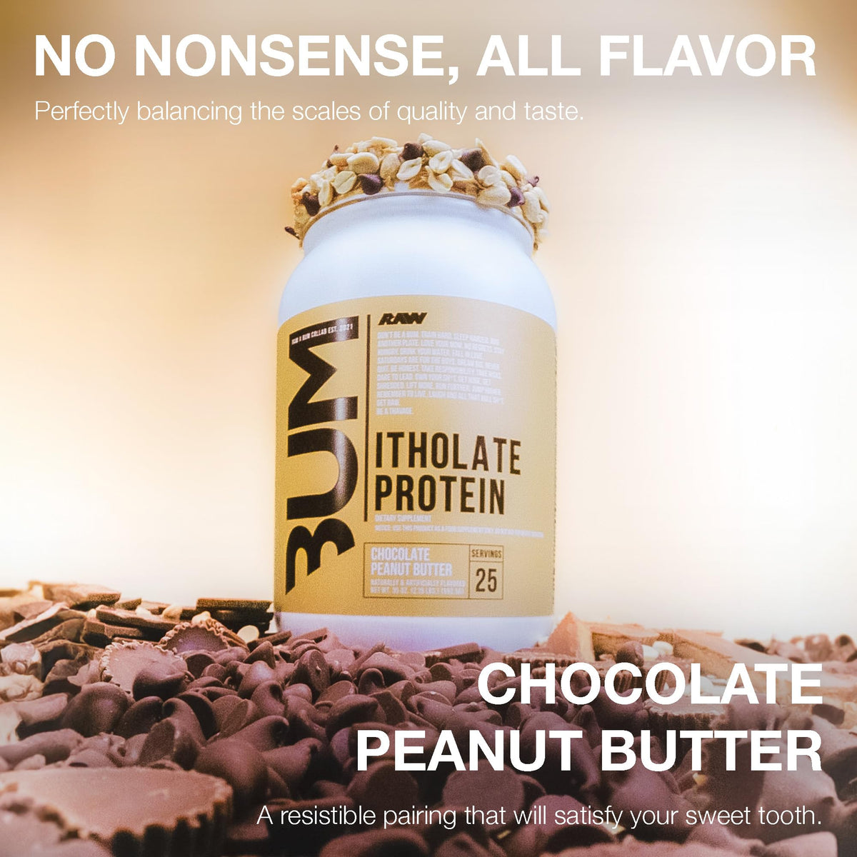 RAW Whey Isolate Protein Powder, Chocolate Peanut Butter (CBUM Itholate) - 100% Grass RAWBuy Supplements Australia