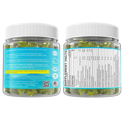 Cortisol Gummies for Women & Men, Sugar Free Cortisol Reducer Supplements w/ Magnesium, Ashwagandha, Mushroom, L-theanine, Rhodiola, Vitamin B6 B12 for Cortisol Detox, Relax, Sleep Support 2 Pack LILICAREBuy Supplements Australia