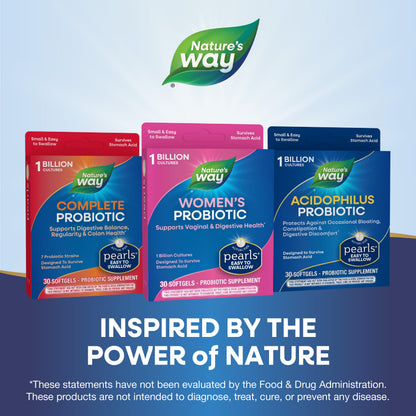 Nature's Way Women's Probiotic Pearls, Supports Vaginal and Digestive Health*, 1 Billion Live Cultures Nature's WayBuy Supplements Australia