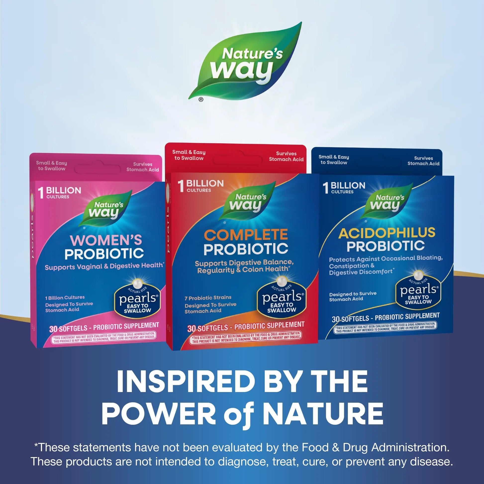 Nature's Way Complete Probiotic Pearls, Supports Digestive Balance*, 1 Billion Live Cultures, Supplement for Men and Women, No Refrigeration Required, 30 softgels Nature's WayBuy Supplements Australia