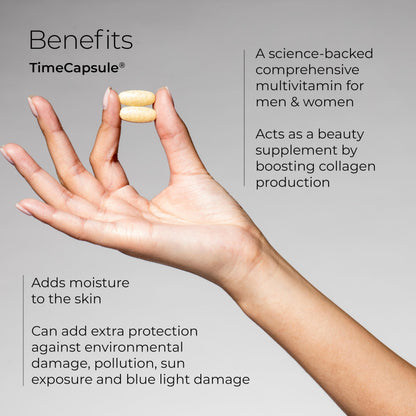 Hush & Hush TimeCapsule Multivitamin, Women's Multivitamin, Men's Multivitamin, Clean Nutraceuticals Supplements That Contains Hyaluronic Acid Hush & HushBuy Supplements Australia