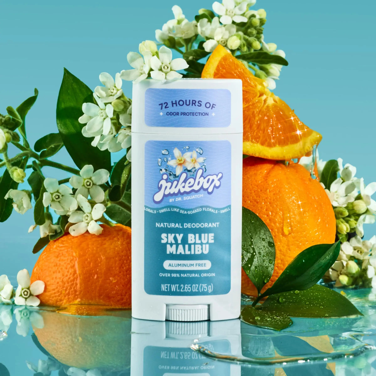 Jukebox Natural Women’s Deodorant – Aluminum Free, 72 Hour Odor Protection – Made with Arrowroot, Charcoal & Postbiotics – Sky Blue Malibu, 2.65 oz JUKEBOXBuy Supplements Australia