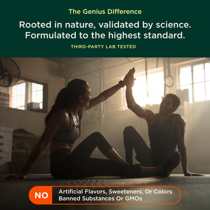 Genius Caffeine - Sustained-Release Microencapsulated Caffeine Pills for Smooth, Long-Lasting Energy & Focus - No Jitters or Crash - 100mg per Capsule - 100 Servings - Natural Performance Booster The Genius BrandBuy Supplements Australia