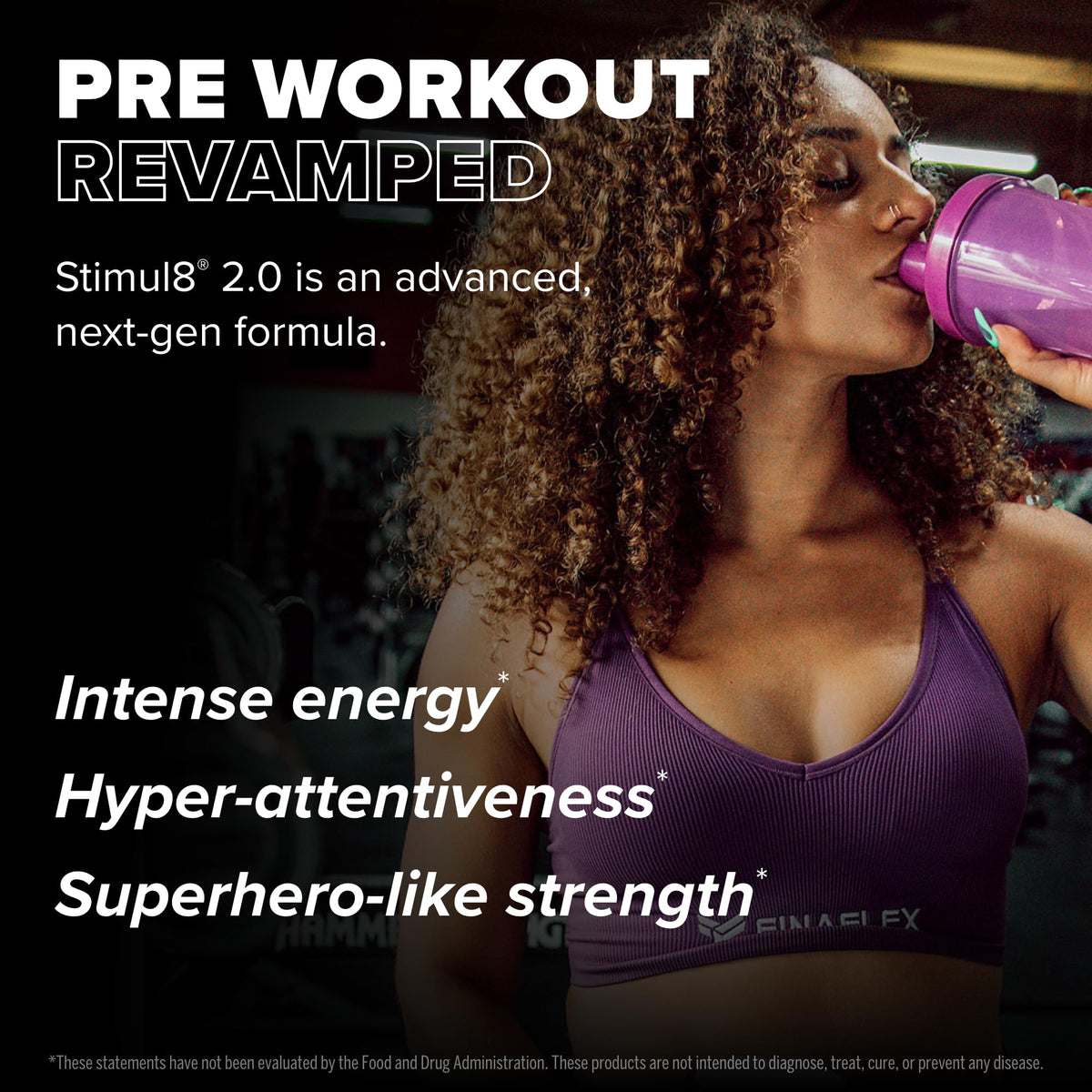 FINAFLEX STIMUL8 2.0 Pre Workout, Granny Apple - Delivers Energy, Focus & Strength - with Beta-Alanine, Alpha GPC & Caffeine - 30 Servings