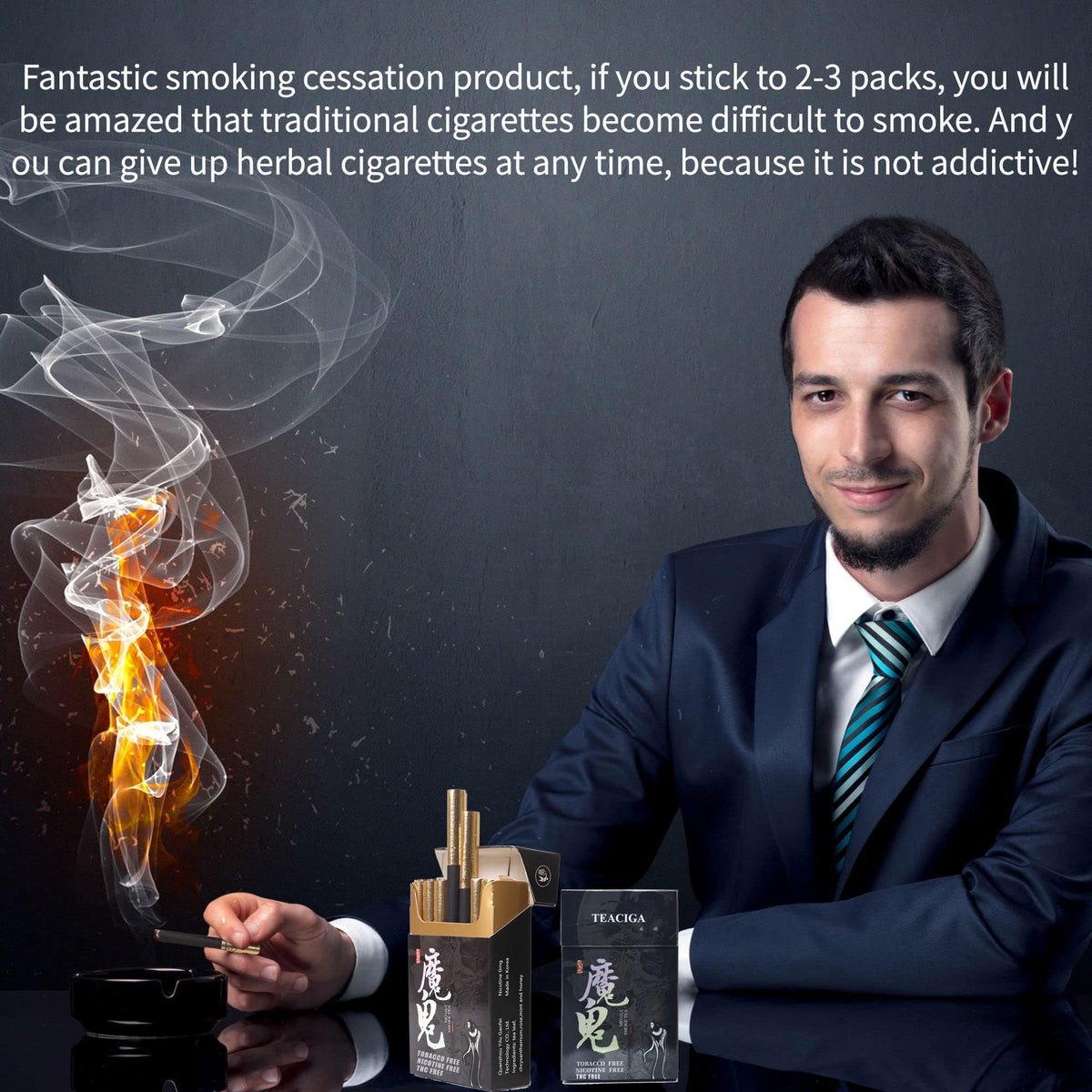 Honey and rose Herbal Cigarettes - Tobacco and Nicotine Free 2 Packs xuan chiBuy Supplements Australia