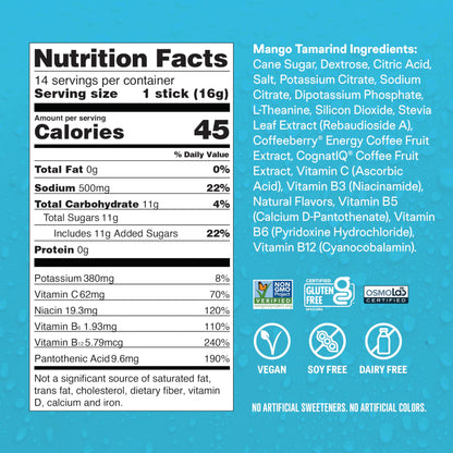 Liquid I.V.® Hydration Multiplier +Energy - Mango Tamarind | Electrolyte Powder Drink Mix | 1 Pack (14 Servings) Liquid I.V.Buy Supplements Australia