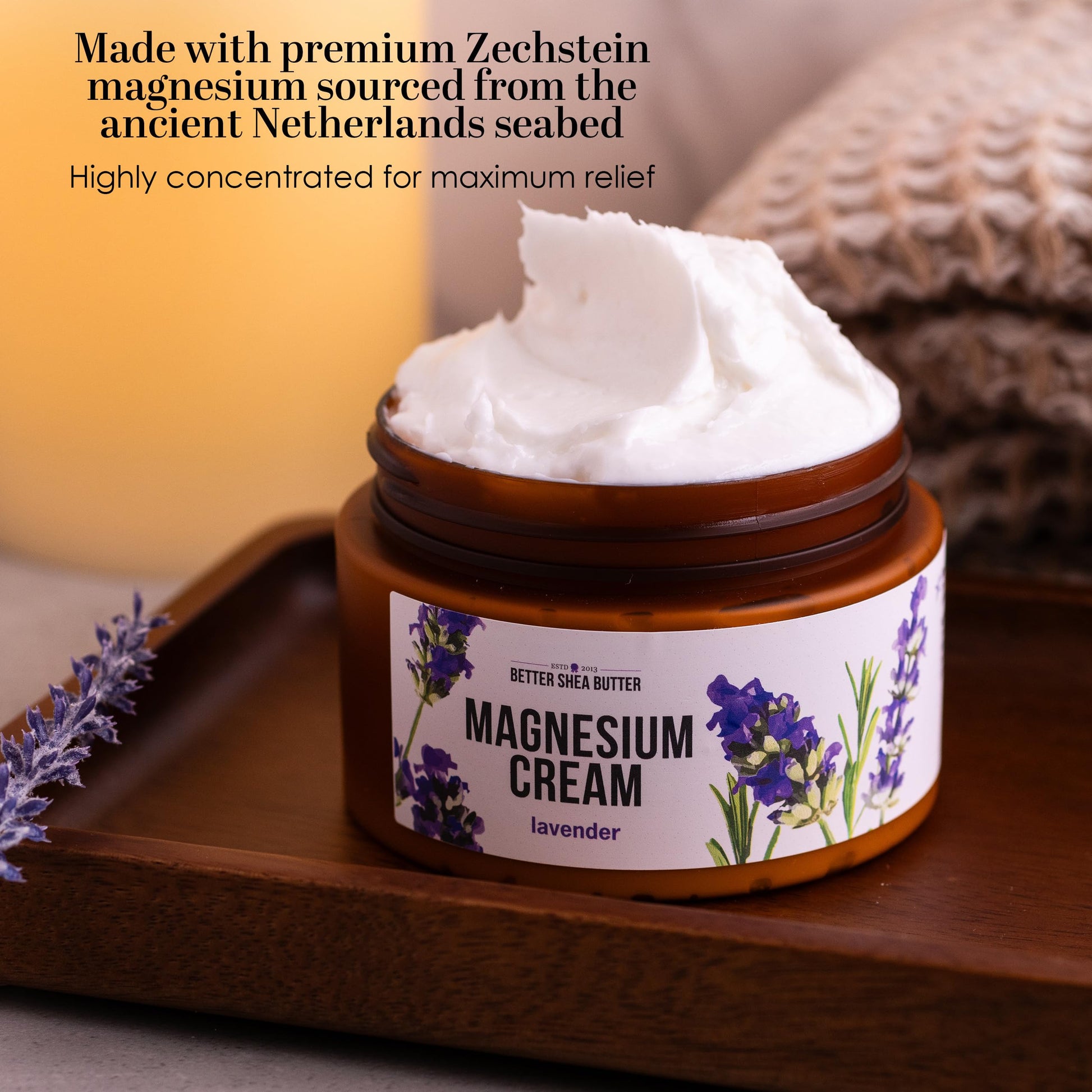 Better Shea Butter Magnesium Cream | Lavender | Relieves Leg Cramps and Muscle Tension | Night Lotion for Pregnancy, Kids and Baby | Handcrafted with Organic Ingredients Better Shea ButterBuy Supplements Australia