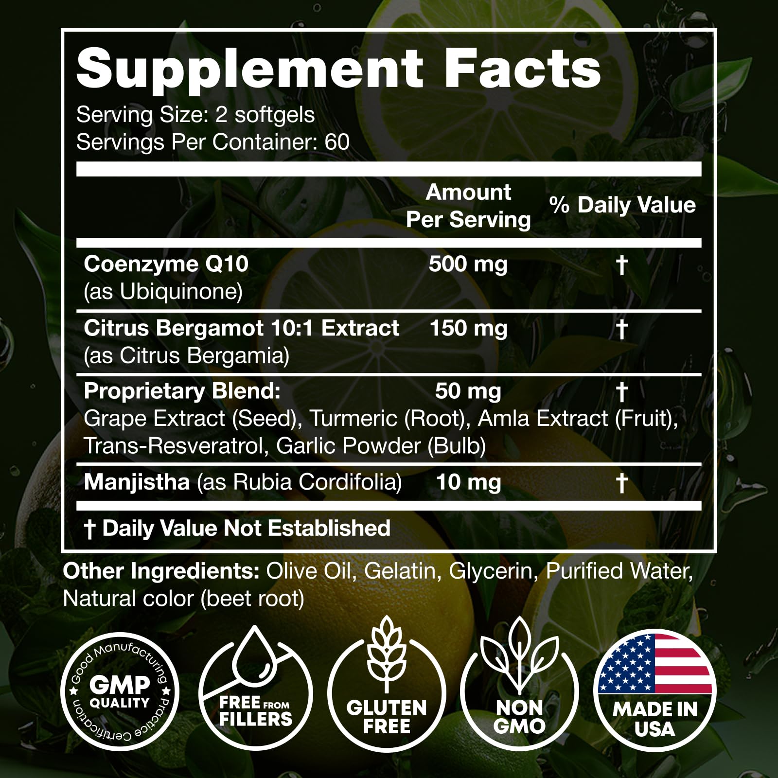 High Absorption CoQ10 500MG - Co Q 10 Supplement 120 Softgels for Heart Health&Energy Production - Enhanced CoQ10 Nutritional Supplements with Coenzyme Q10 - Alternative to coq10 400mg softgels JOYLI NutritionBuy Supplements Australia