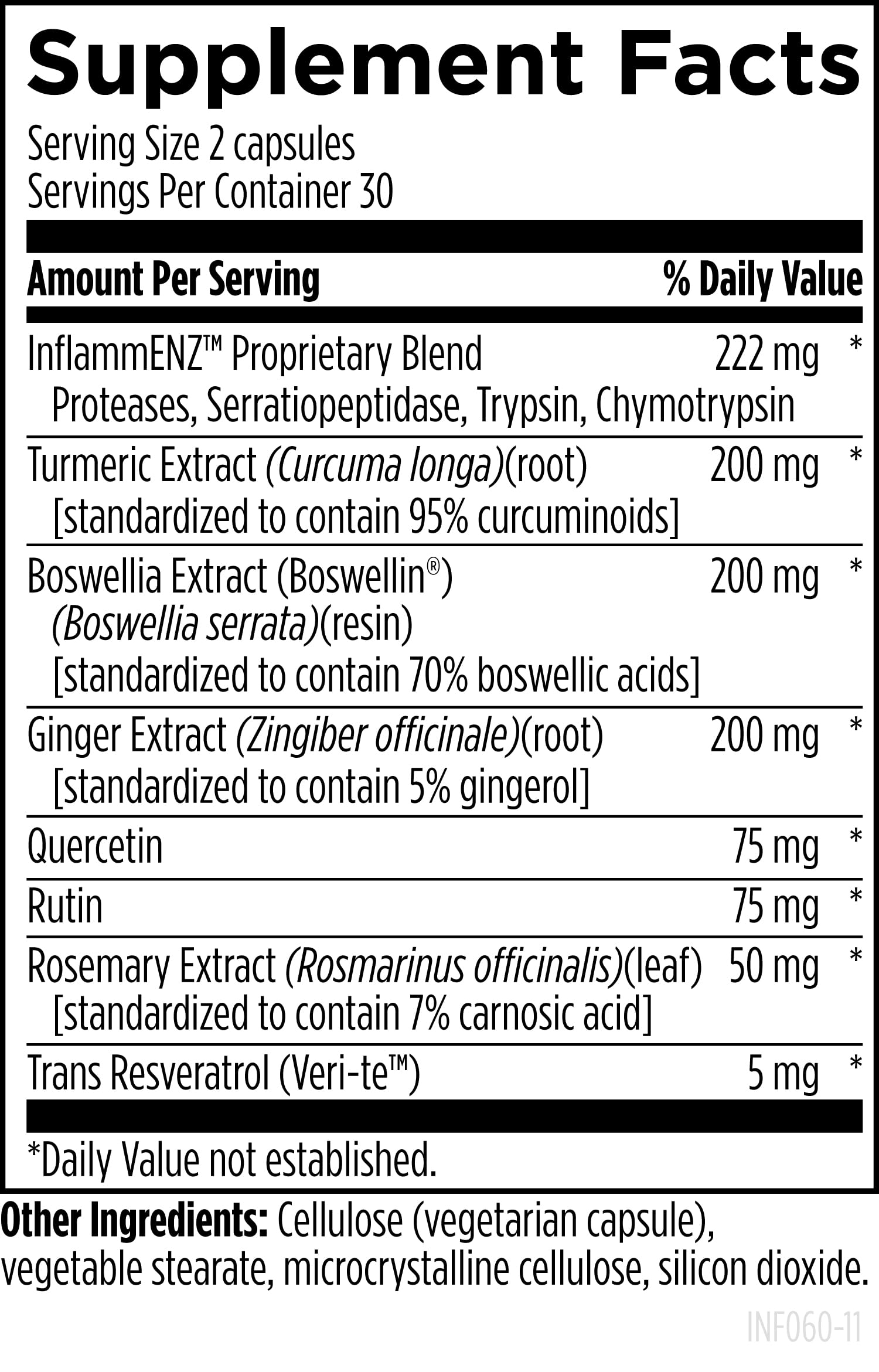 Designs for Health Inflammatone - Turmeric Supplements with Proteolytic Enzymes, Boswellia, Quercetin & Resveratrol (60 Capsules) Designs for HealthBuy Supplements Australia