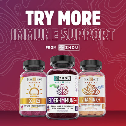 Zhou Nutrition Elderberry Syrup, Immune System Booster with Organic Elderberry Syrup Zhou NutritionBuy Supplements Australia