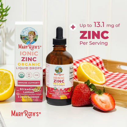 MaryRuth's Organic Liquid Zinc Supplement for Kids & Adults | Immune Support | Skin Health | Antioxidant | Cellular Metabolism | Zinc Sulfate | Vegan | Non-GMO | Sugar Free | Gluten Free | 4 oz MARYRUTH'SBuy Supplements Australia