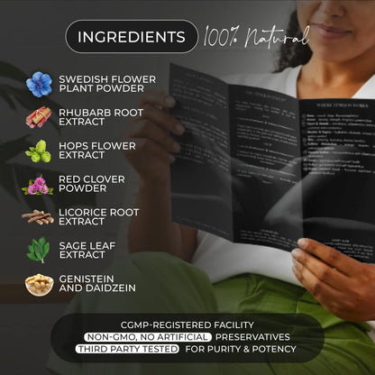 FemQuo by Dr. Honey Menopause & Perimenopause Support for Women Non Hormonal OBGYN Formulated with Rhapontic Rhubarb Red Clover Hops &Sage to Help Hot Flashes Night Sweats Sleep and Mood 60 Capsules FemQuo by Dr. HoneyBuy Supplements Australia