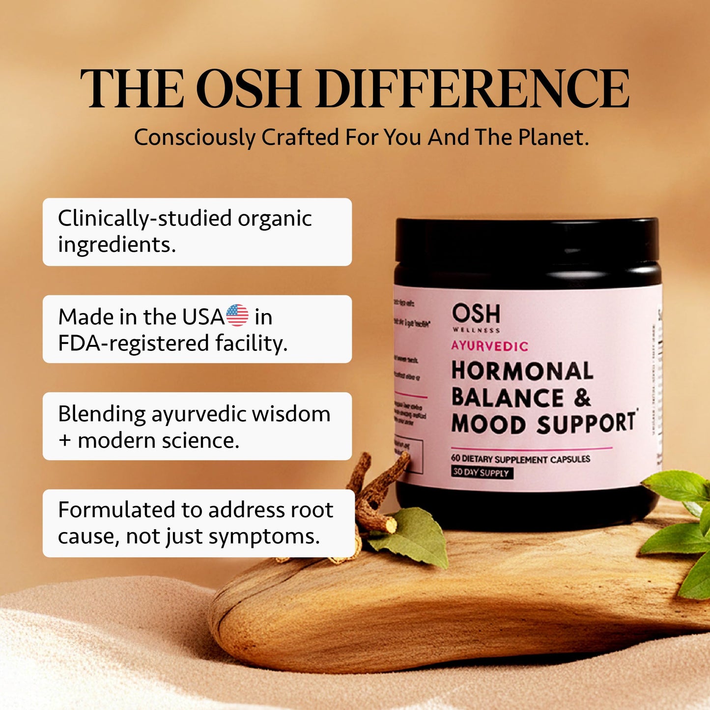 Ayurvedic Hormone Balance for Women | Cortisol Reducer | Mood, Energy, & Sleep Support | Regulates Estrogen | Stress Relief | Ashwagandha, Rhodiola, & Shatavari Freshly Moms canada supplements
