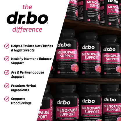 Menopause Supplements for Women Support Pills - Natural Menopause Relief for Hot Flashes, Night Sweats & Mood Swings with Dong Quai, Chasteberry & Black Cohosh - Hormone Balance for Women Supplement DR. BOBuy Supplements Australia
