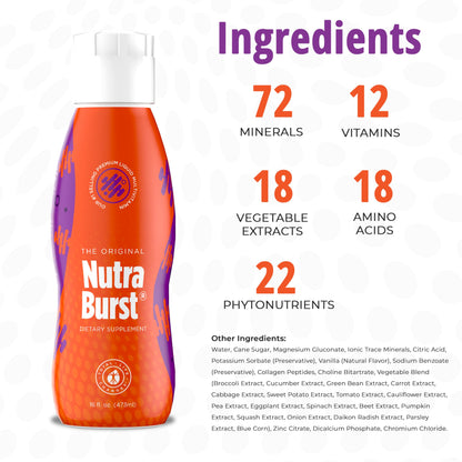 Total Life Changes NutraBurst - Liquid Multivitamin, Daily Nutritional Support, Packed with Essential Vitamins and Minerals, 16 fl. oz NUTRA BURSTBuy Supplements Australia