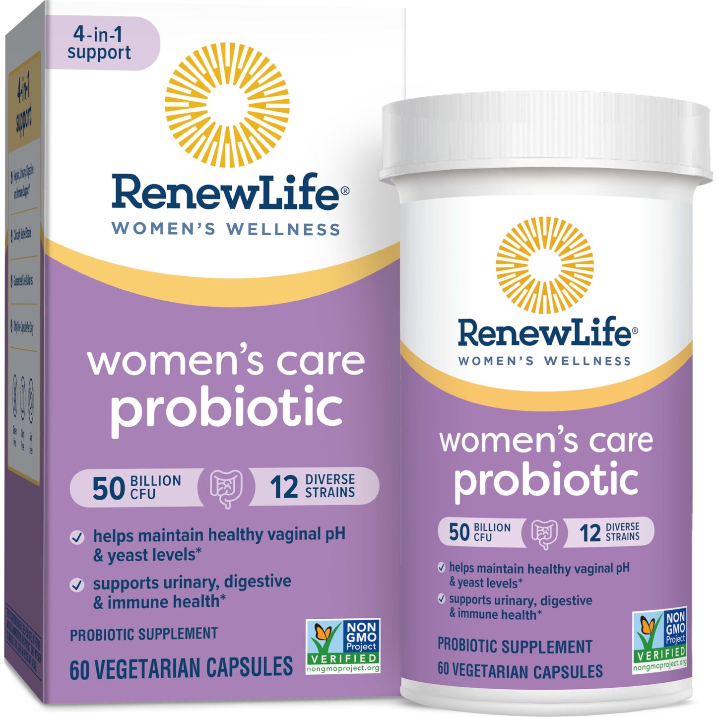 Renew Life Women's Probiotic Capsules, 50 Billion CFU Guaranteed, Supports Vaginal Renew LifeBuy Supplements Australia