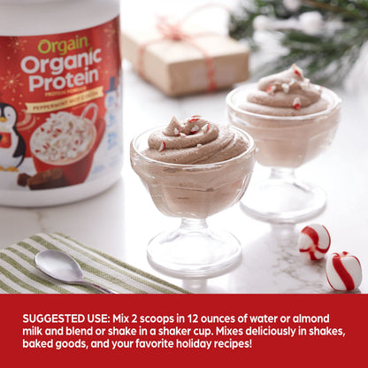 Orgain Organic Vegan Protein Powder, Peppermint Hot Cocoa Seasonal Holiday Flavor OrgainBuy Supplements Australia