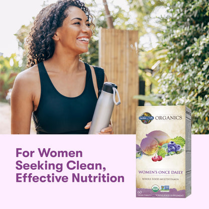Garden of Life Organics Multivitamin for Women - Women's Once Daily Multi - Whole Food Multi with Iron, Biotin, Vegan Organic Womens Multivitamin Garden of LifeBuy Supplements Australia