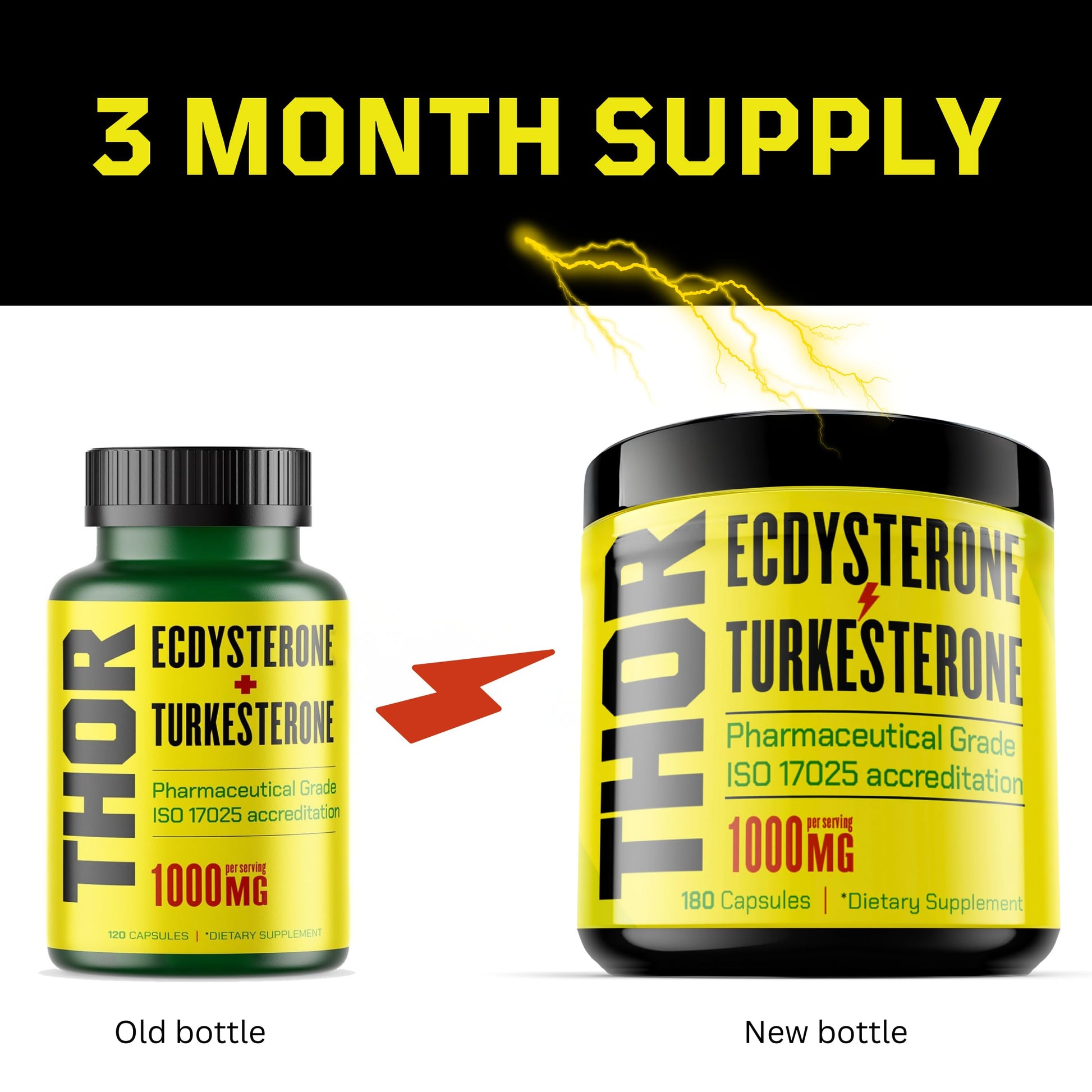 Turkesterone + Ecdysterone | Anabolic Supplement (3 Months - 180 Caps) Olympic Grade Testing - ISO 17025 Certification |1000mg - 98%-95% Purity with Lab Synthesized Cyclodextrin | Beta Ecdisterona Flight ArmourBuy Supplements Australia