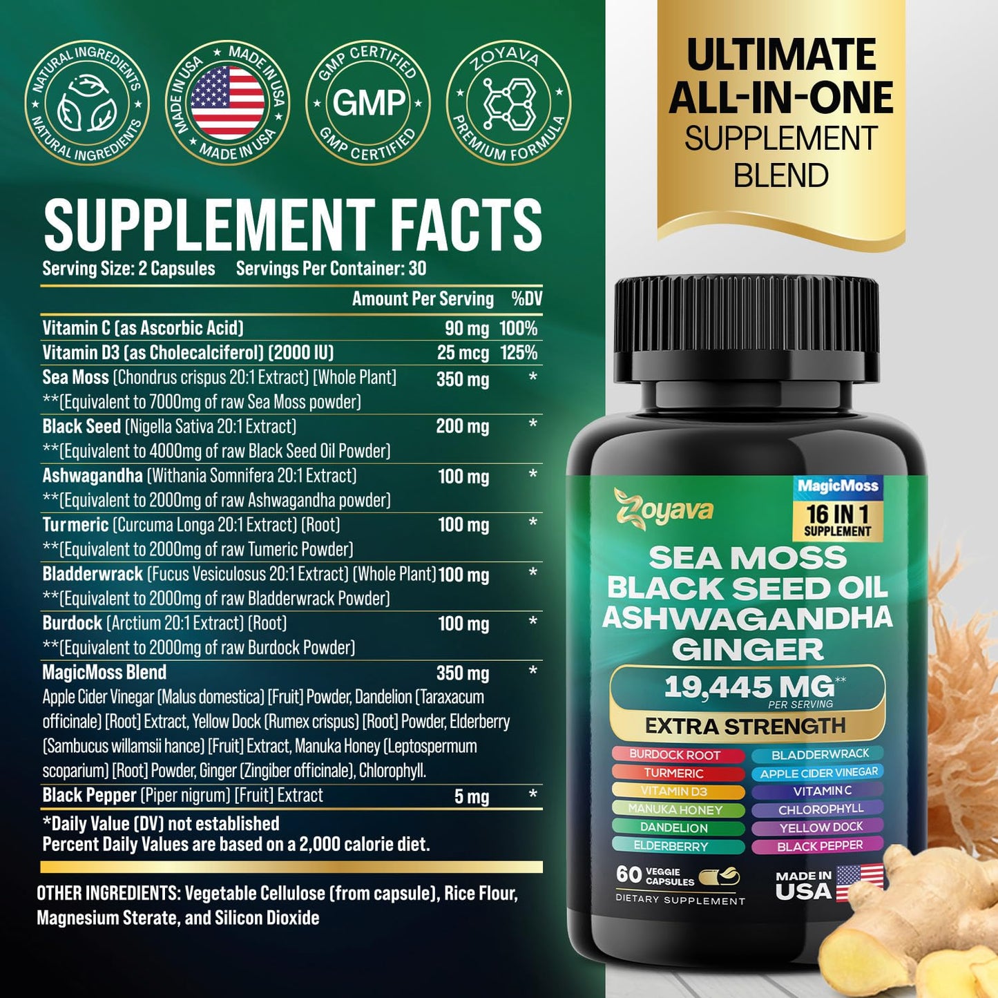 Zoyava Sea Moss 16-in-1 and Lutein 6-in-1 Bundle ZoyavaBuy Supplements Australia