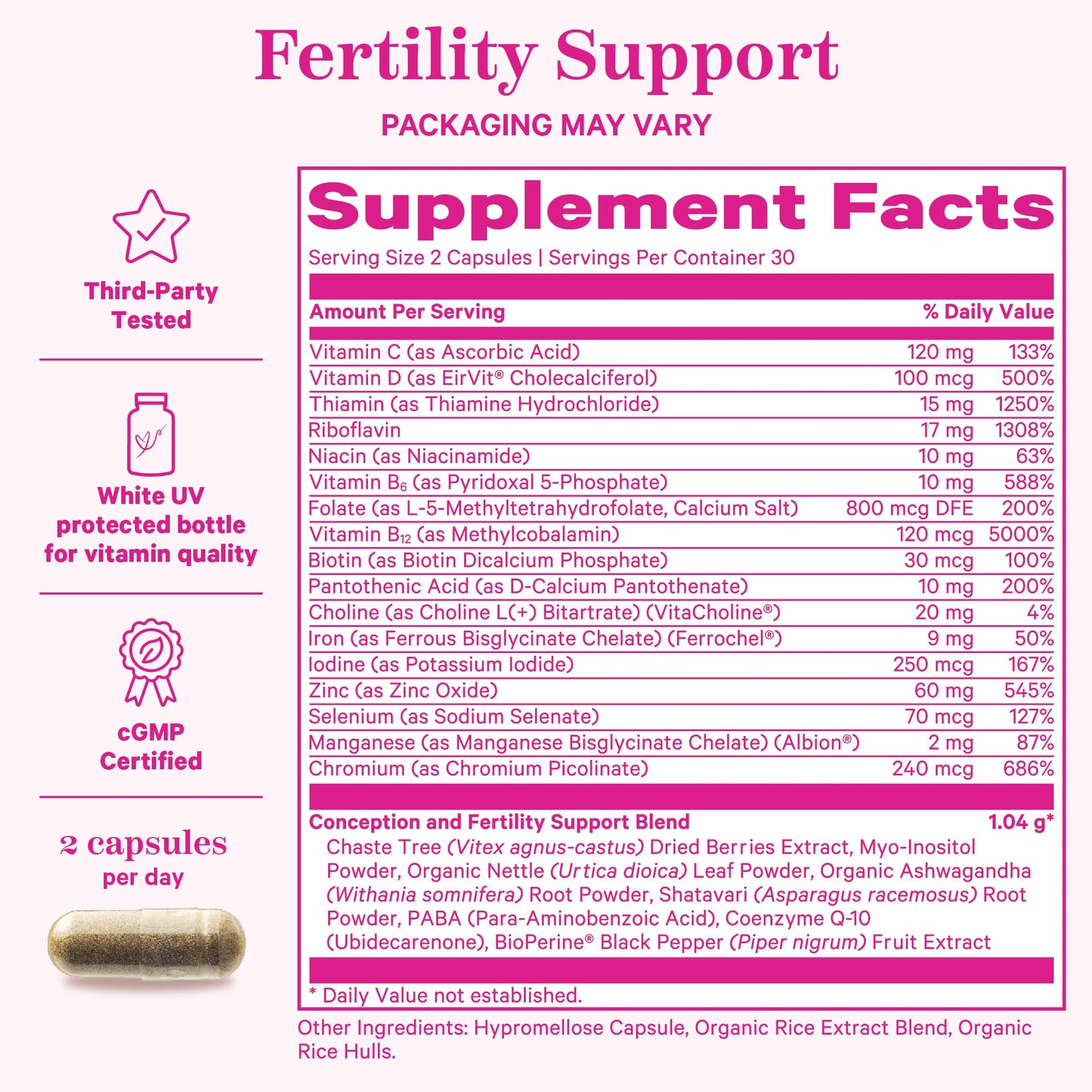 Pink Stork Fertility Bundle for Women – Conception Tea + Prenatal Vitamin Support with Inositol, Vitex, Folate & Ashwagandha – Supports Hormone Balance, Cycle Health & Preconception Wellness Pink StorkBuy Supplements Australia