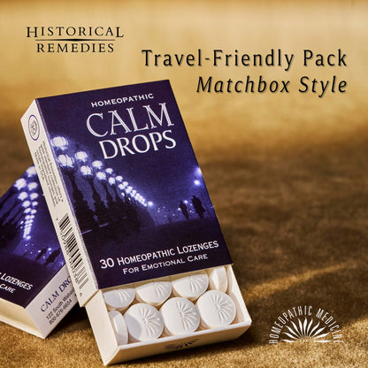 Historical Remedies Calm Drops Homeopathic Lozenges (6 Pack)| Natural Care for Emotional Relief, Vegan & Gluten-Free Organic Vanilla Flavor Drops to Promote Relaxation and a Sense of Calm Historical Remedies buy supplements Au