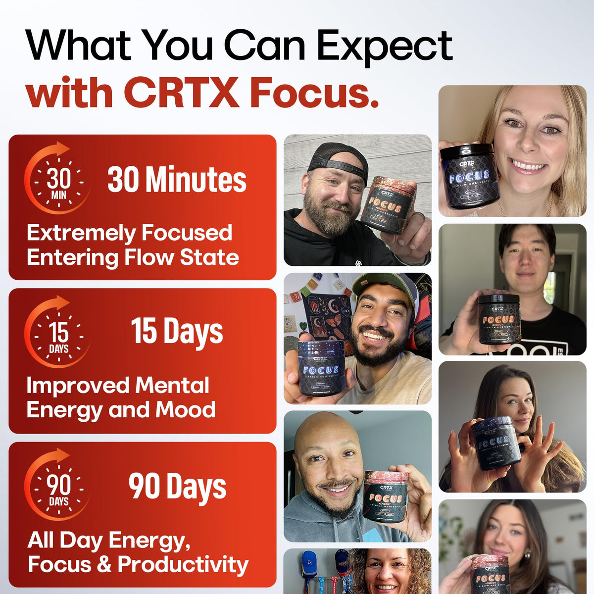 Nootropic Strongest Focus Supplement - Clinically Backed Ingredients Made in USA - Scientifically Backed Doses - Supplement for Brain Fog - AlphaGPC, Lions Mane, Rhodiola and More 10:1 90 Capsules CRTX NutritionBuy Supplements Australia