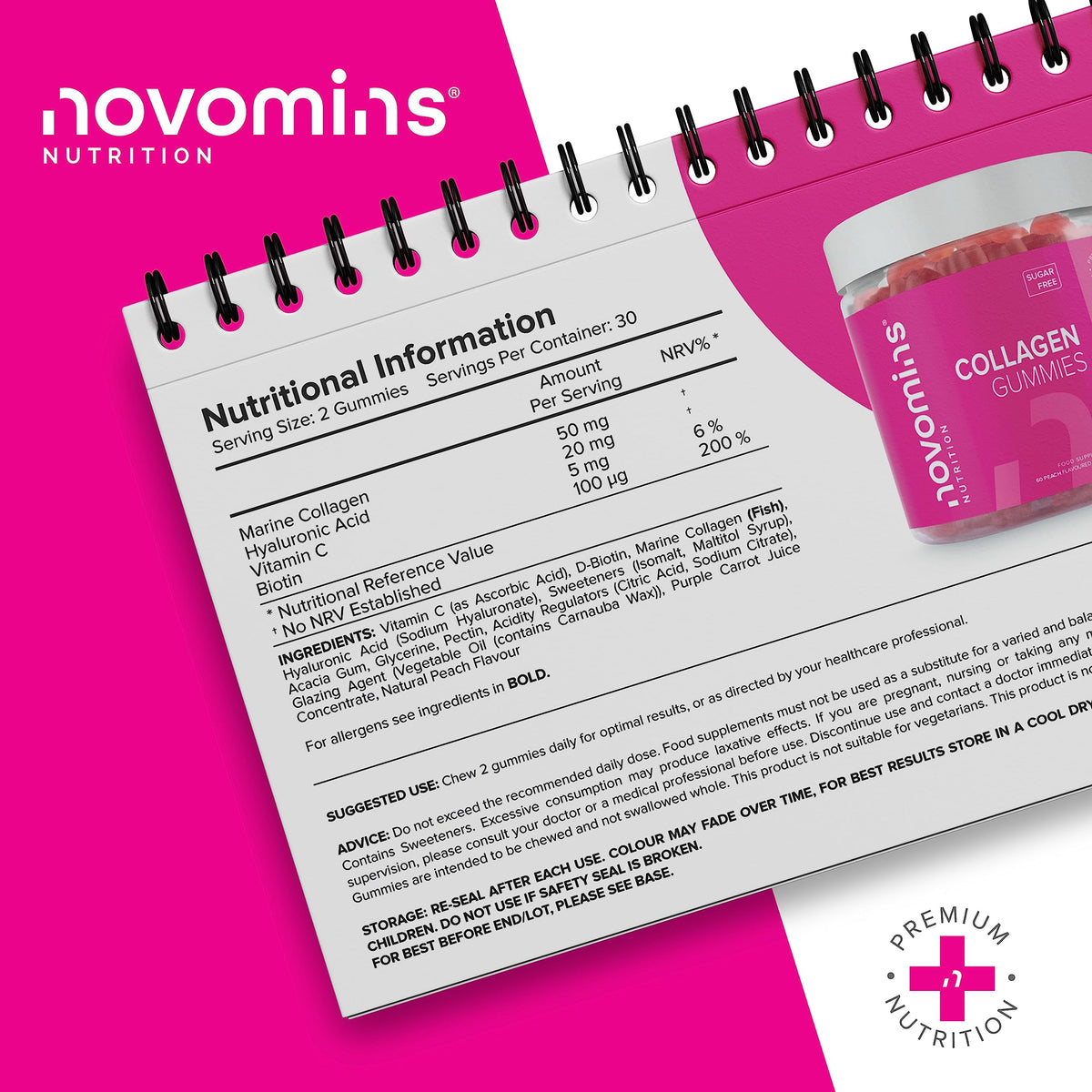 Collagen Gummies - Sugar Free Marine Collagen Gummies - Superior Type 1 Hydrolysed Collagen novominsBuy Supplements Australia