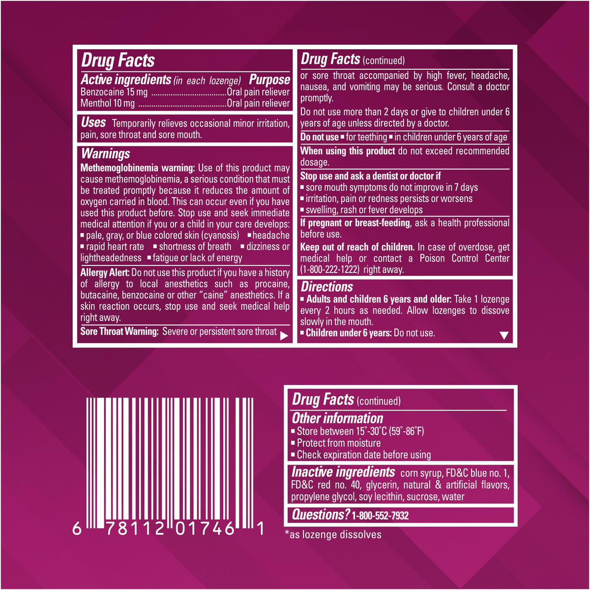 Chloraseptic Max Strength Sore Throat Relief Lozenges, Wild Berry, Drops with Liquid Center to Numb Sore Throat, 15 Count Chloraseptic buy supplements Au