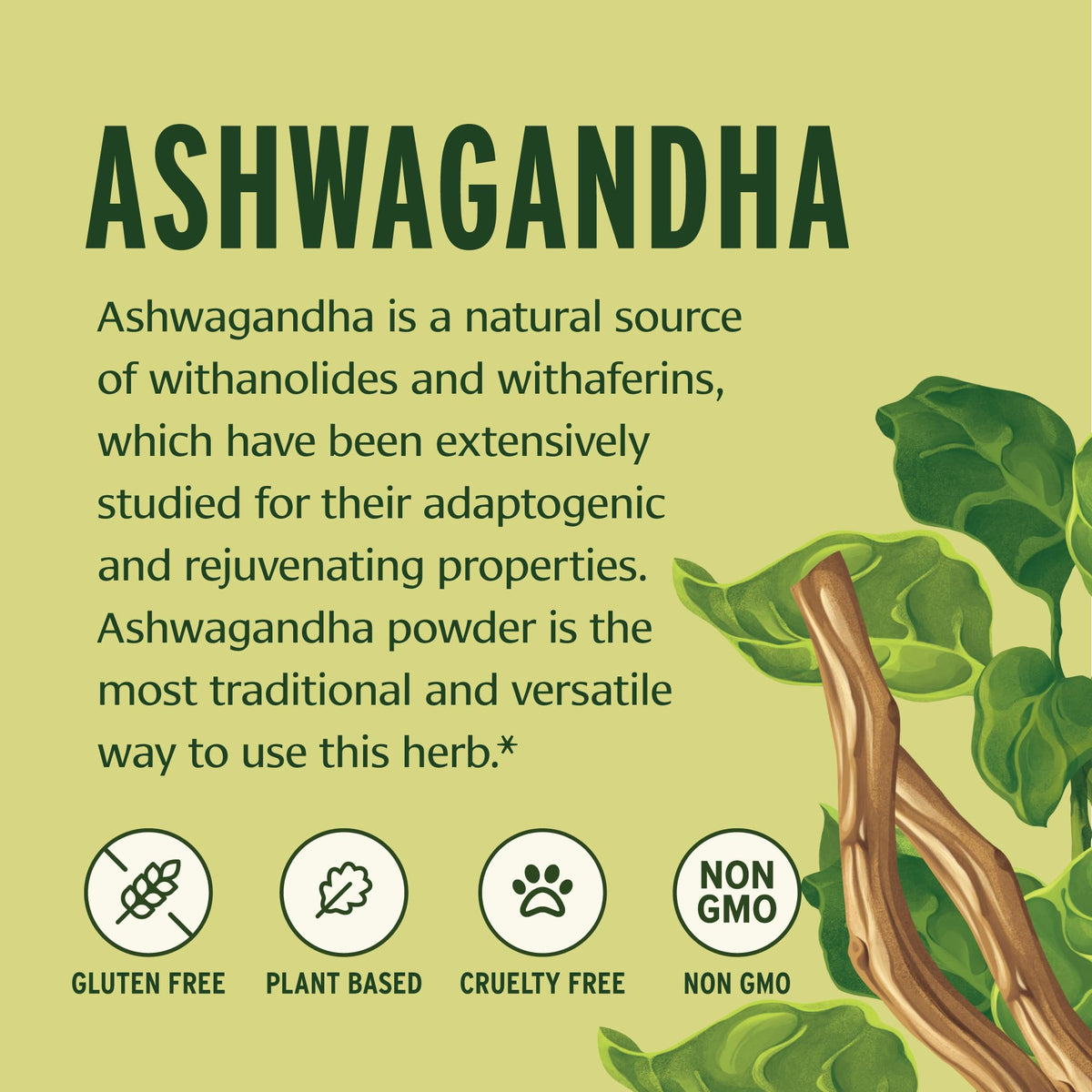 Banyan Botanicals Organic Ashwagandha Root Powder–1lb Bulk (504 Servings)Natural Cortisol Manager & Adrenal Support–Stress Relief, Better Sleep & Energy–Adaptogen for Smoothies & Moon Milk–Vegan,FFL* Banyan BotanicalsBuy Supplements Australia