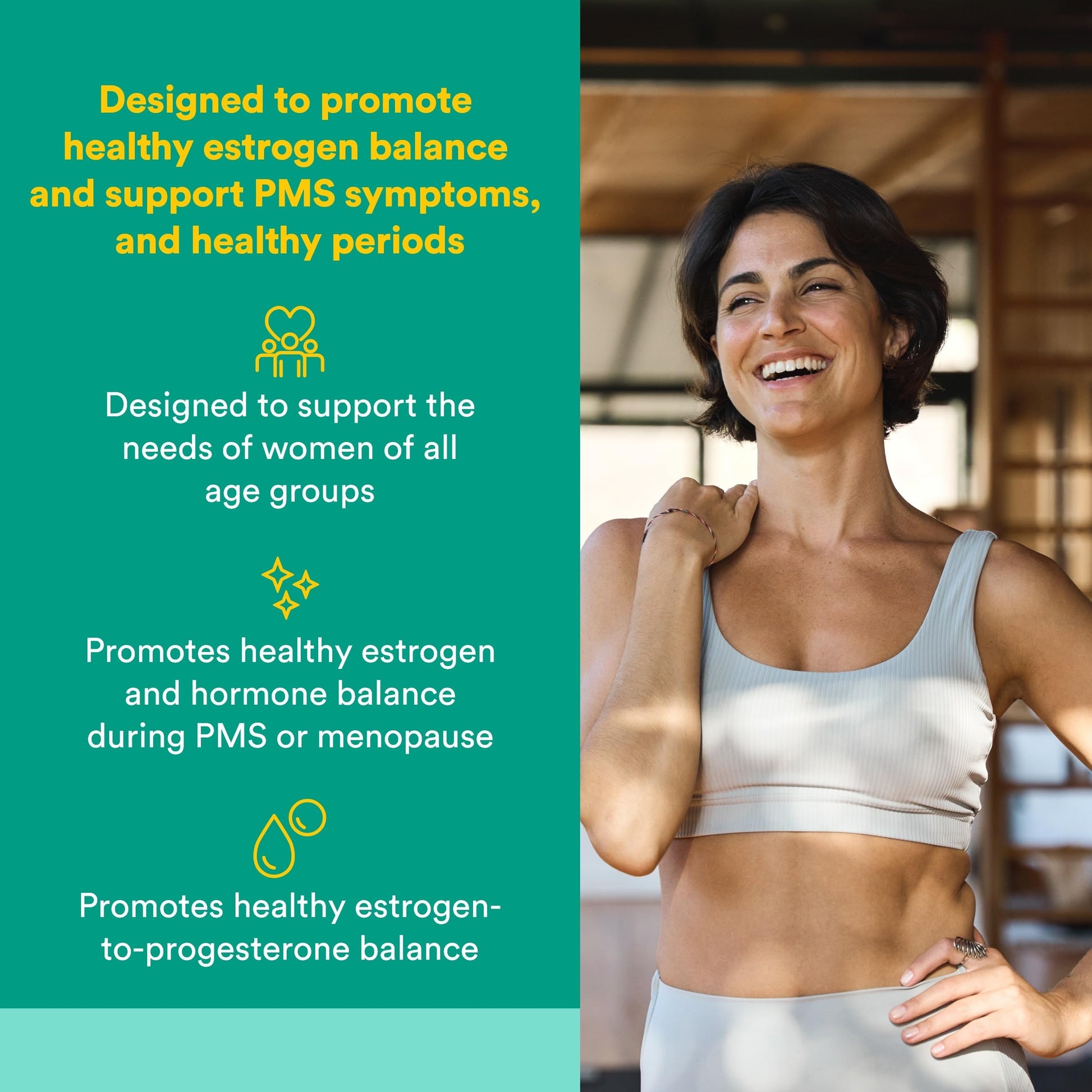 Natural Factors WomenSense EstroSense - Daily Hormonal Balance Support Supplement - Supports Healthy Menstration & Menopause - Non-GMO Natural Supplement - 120 Vegetarian Capsules (60 Servings) Natural FactorsBuy Supplements Australia