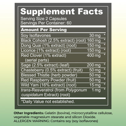UltaLife Her Harmony Menopause Supplements for Women - Hot Flashes Menopause Relief & Hormone Balance for Women - Contains Black Cohosh, Dong Quai, Red Clover & More - Estrogen Free - 120 Capsules ULTALIFEBuy Supplements Australia