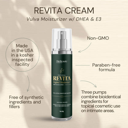 BIOLABS PRO Revita V Moisturizer - Natural Bioidentical Hormone Balance Formula For Women - Non-Irritating, Clear Gel, Fragrance-Free - Made in the USA BIOLABS PRO buy supplements Au