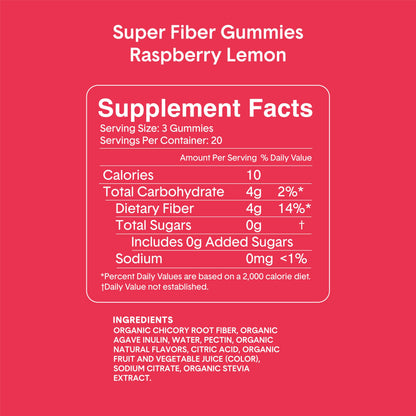 Bellway Super Fiber Gummies for Adults (5 Pack) - Sugar Free Organic Fiber Supplement BellwayBuy Supplements Australia