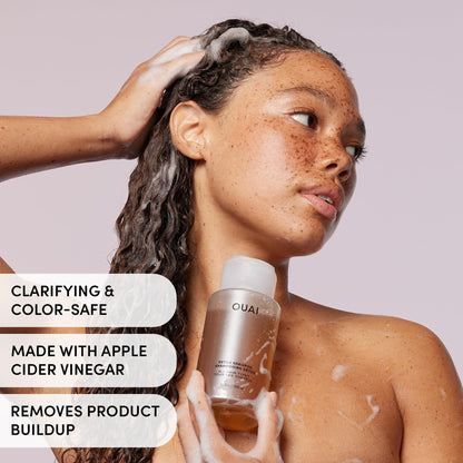 OUAI Detox Shampoo - Clarifying Shampoo for Build Up, Dirt, Oil, Product and Hard Water - Apple Cider Vinegar & Keratin for Clean, Refreshed Hair - Sulfate-Free Hair Care (16 oz) OUAIBuy Supplements Australia