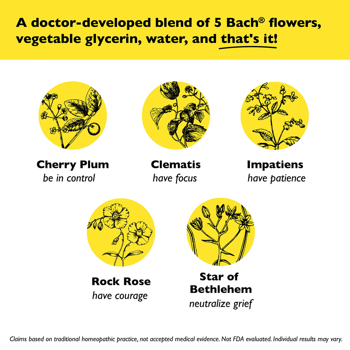 RESCUE Bach Remedy Dropper 20mL, Natural Stress Relief, Homeopathic Flower Essence, Vegan, Gluten & Sugar-Free, Non-Habit Forming (Non-Alcohol Formula) RESCUE buy supplements Au