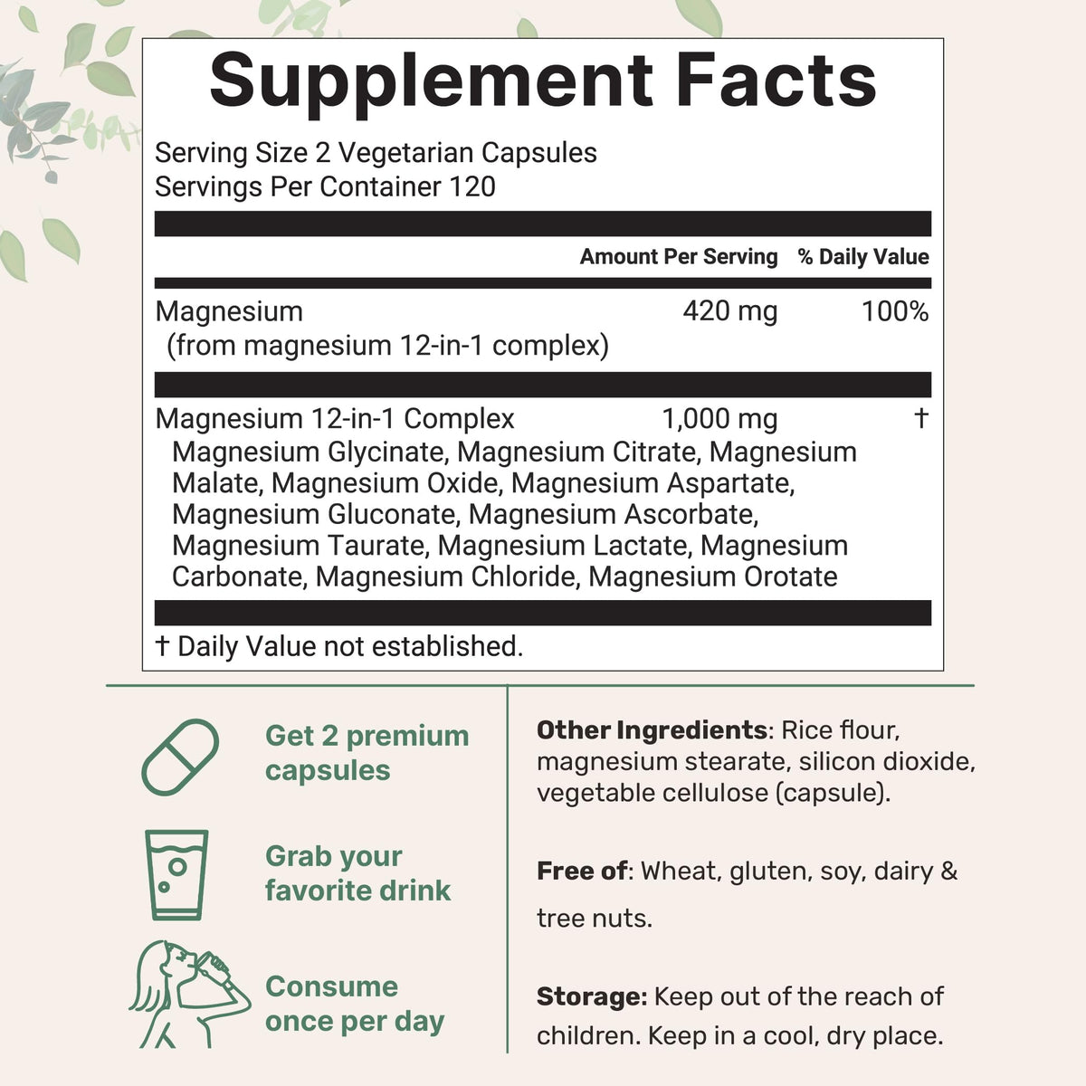 Micro Ingredients 12‑in‑1 Magnesium Complex 1000 mg, 240 Capsules – Magnesium Glycinate, Citrate, Taurate, Malate & More – High Absorption Formula for Men & Women – Chelated & Purified Micro Ingredients buy supplements Au