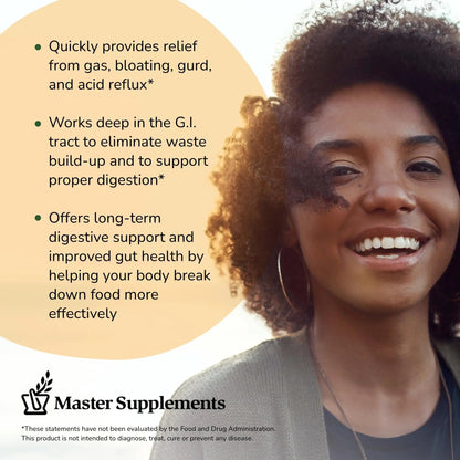 Master Supplements Enzalase - 50 Capsules, Pack of 3 - Probiotic Compatible Enzymes - Provides Digestive Boost + Gas & Bloating Relief - Gluten Free - 150 Total Servings ENZALASE buy supplements Au