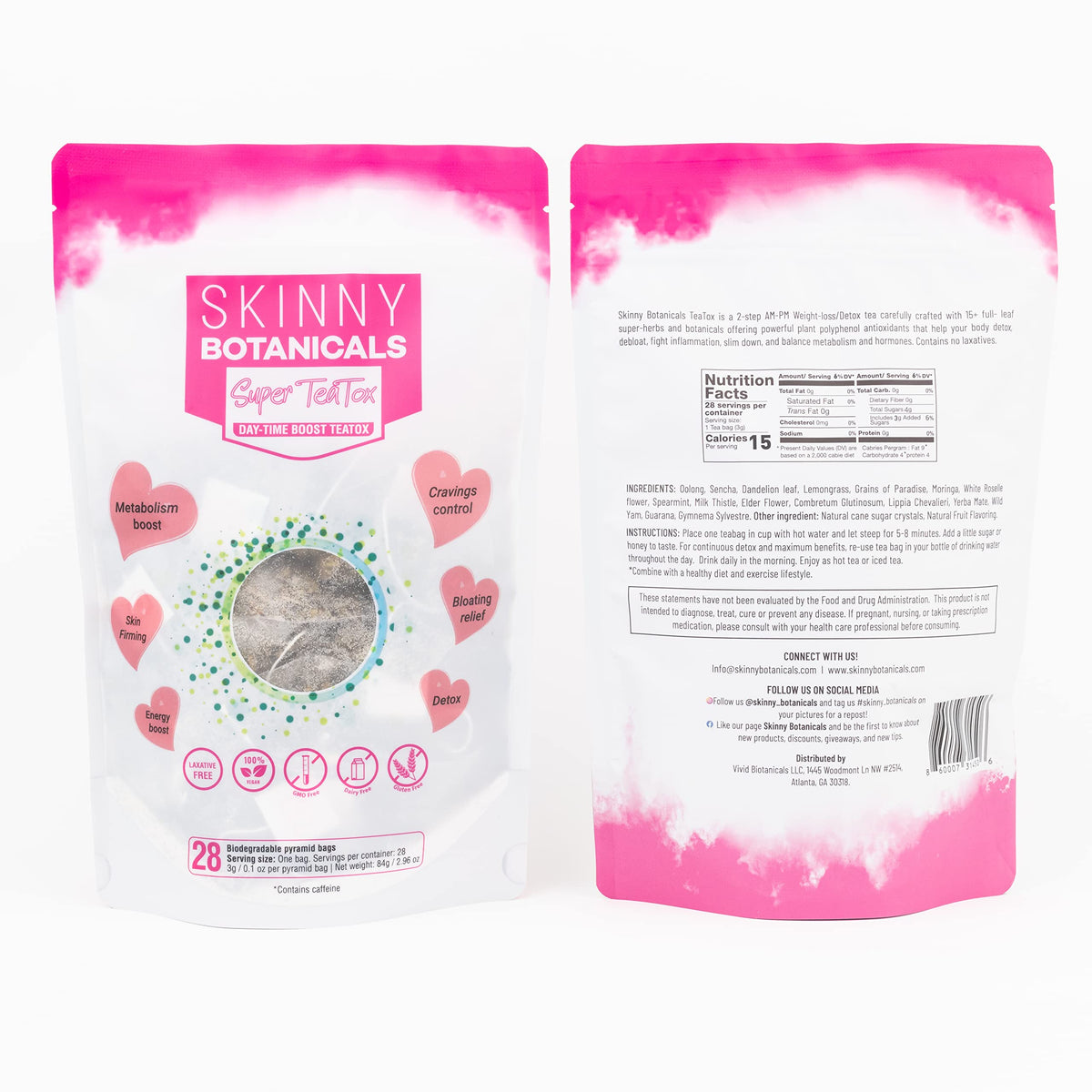 Skinny Botanicals Daytime Detox Tea for Body Cleanse All Natural - Laxative-Free, Supports Skinny BotanicalsBuy Supplements Australia