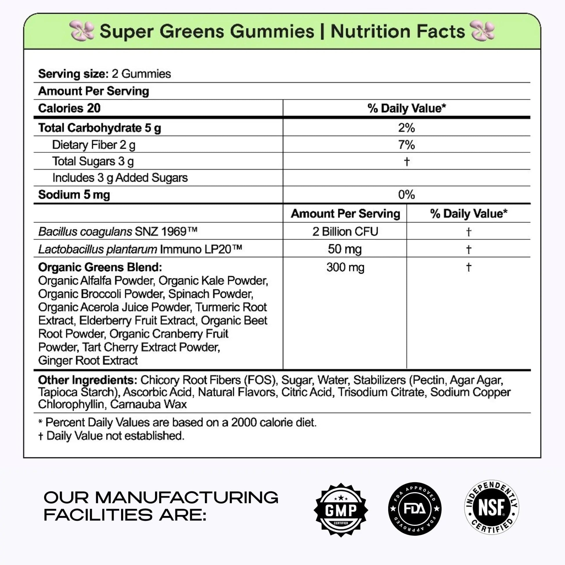 Kiala Nutrition Super Greens Gummies with 11x Organic Greens, Pre, Post & Probiotics, Antioxidants, Multivitamin, Fiber Supplement Supports Gut Health & Digestion, Dairy Free, Vegetarian, 60 Count Kiala NutritionBuy Supplements Australia