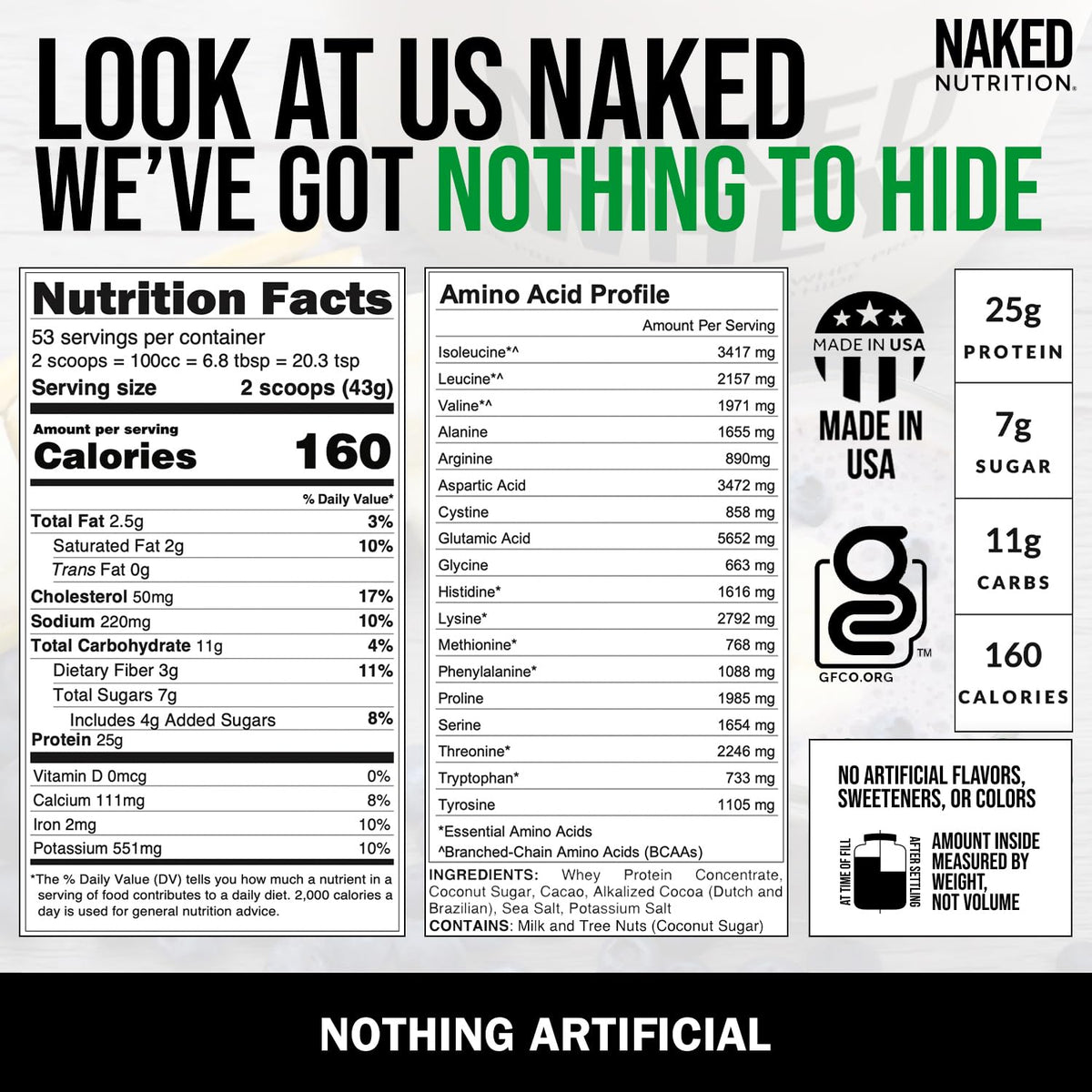 NAKED Whey Double Chocolate Grass Fed Whey Protein Powder, No GMO, No Soy NAKEDBuy Supplements Australia